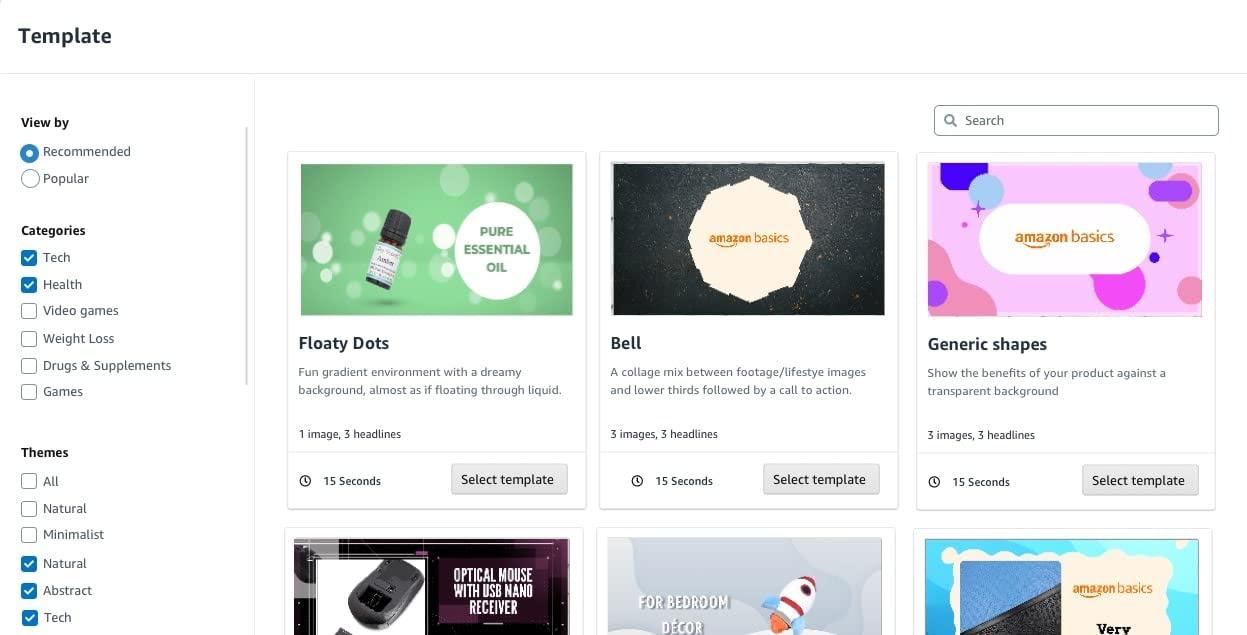 Customizable templates in Video Builder (beta)
